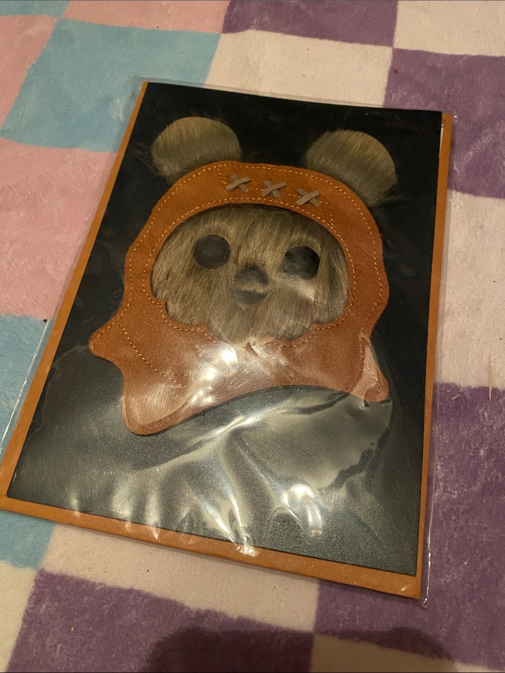 Fuzzy Ewok Birthday Card